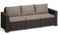 Трехместный диван KETER California, цвет коричневый Трехместный диван KETER California, цвет коричневый