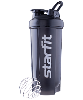 Шейкер с металлическим венчиком FB-200, сферическое дно, серый/черный