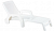 Шезлонг складной Amalfi пластиковый с имитацией плетения, цвет "белый" Шезлонг складной Amalfi пластиковый с имитацией плетения, цвет "белый"