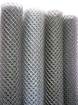 Сетка рабица оцинкованная 45х45 мм d 2 мм размер 10х1,5 м